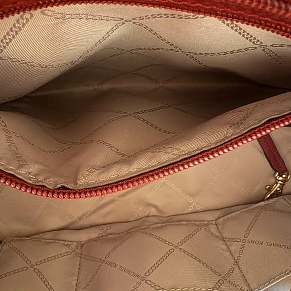 Michael Kors Burgundy and Tan Tote - Picture 7 of 10